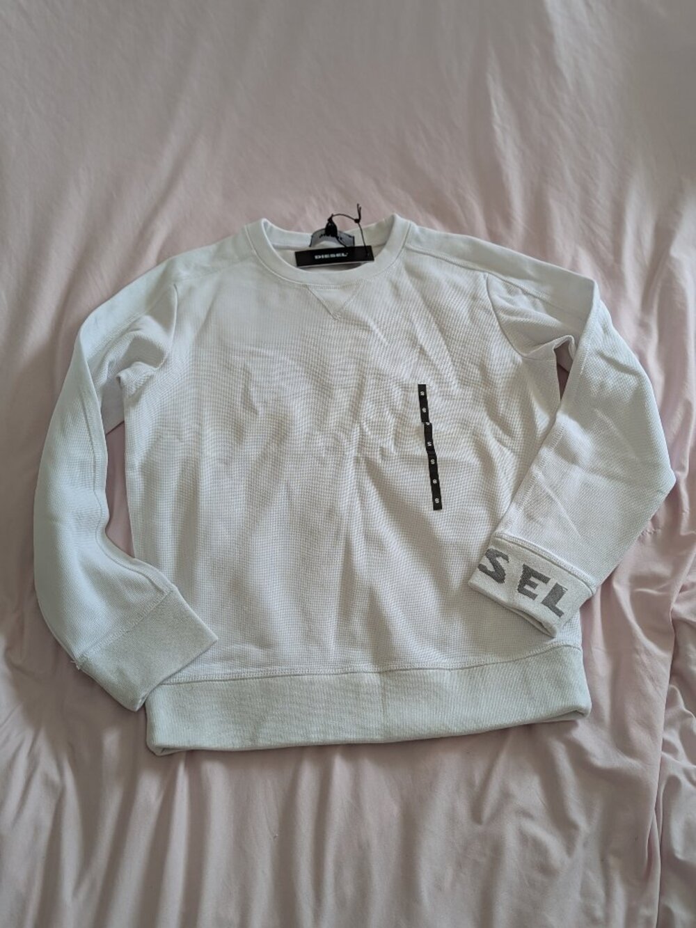 NWT Diesel White S-Tina-J Sweatshirt Size S
